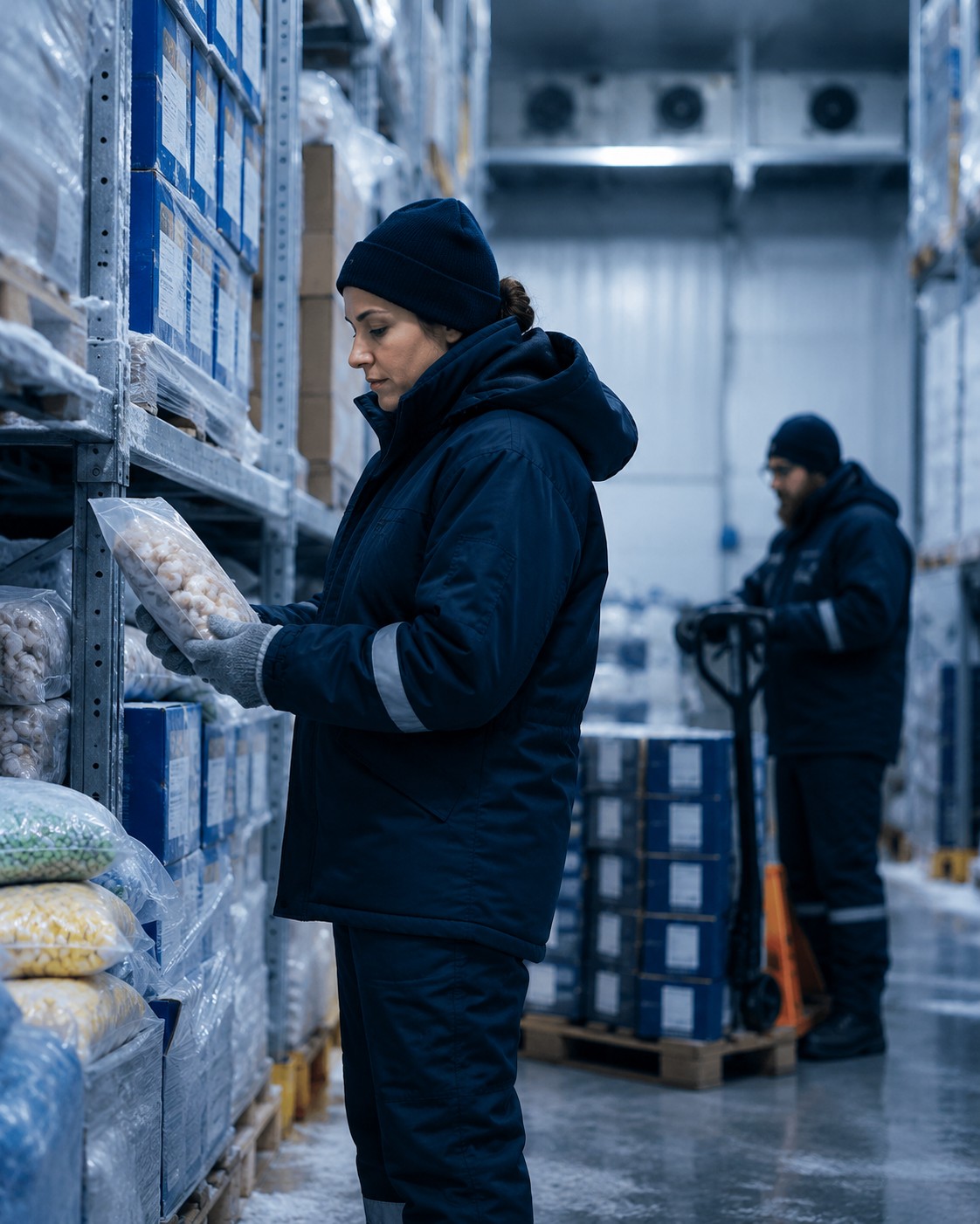 Frozen food cold storage